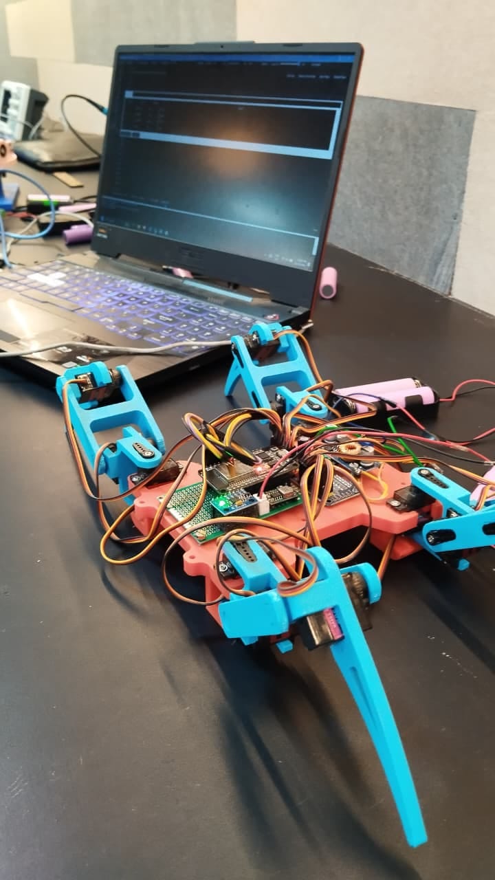 12-DOF Quadruped 'Spidy' Robot (image 1 of 3)