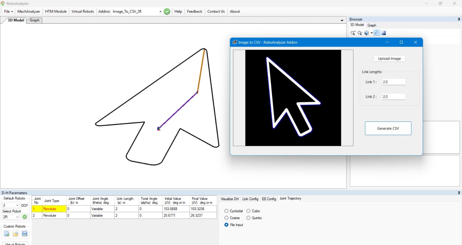RoboAnalyzer Open-Source Add-On Suite (image 1 of 6)
